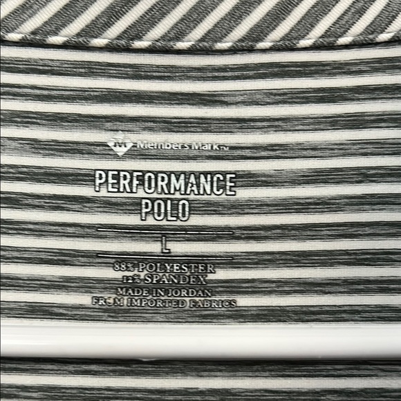 Black and White Polo Shirt with Stripes - Picture 2 of 3